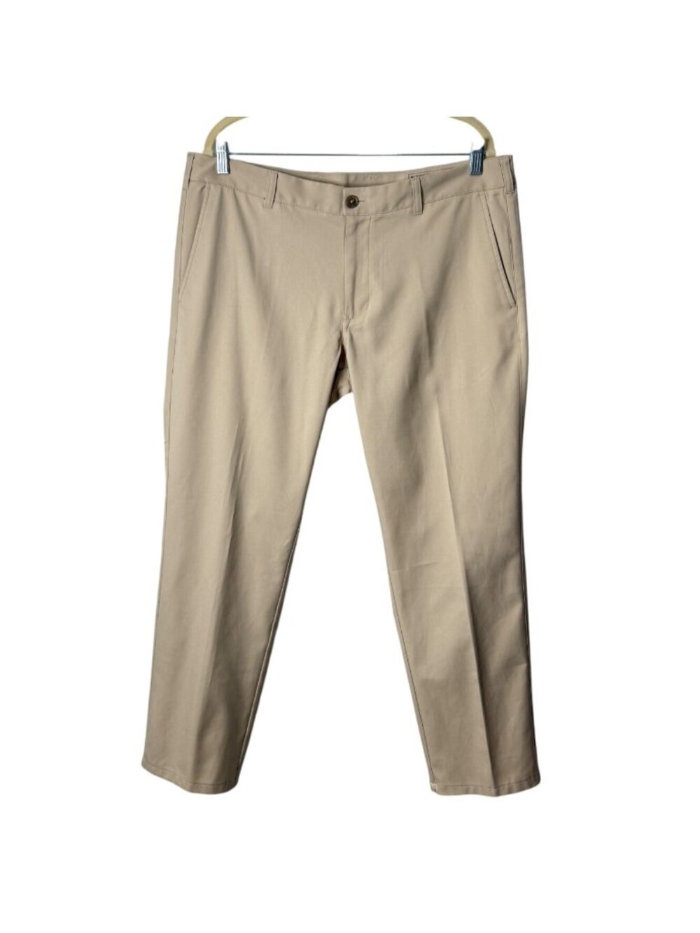 Mizzen+Main Mens 36x30 Baron Pants Trim Fit Khaki Performance Chinos Golf
